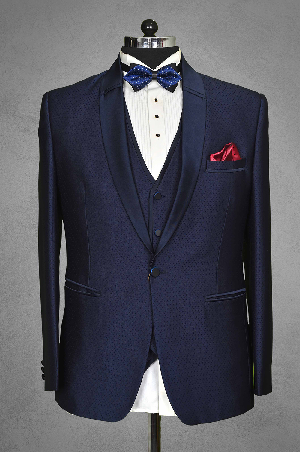 Mens Blue Italian Tuxedo Suit - Shahi Libas