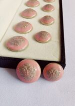 Pink Sherwani Suit Metal Buttons