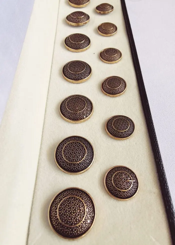 Black Golden Metal Suit Buttons