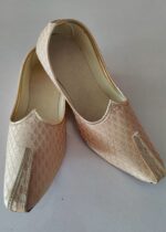 Golden Banarasi Traditional Jutti Shoes