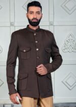 Brown Designer Jodhpuri Suit for Mens