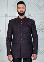 Wine Designer Jodhpuri Suit for Mens