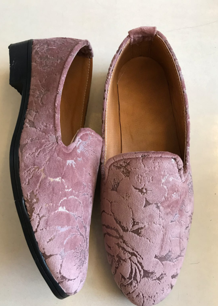 Light Rose Pink Loafer Shoes