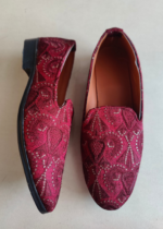 Wine Loafer Shoes for Mens